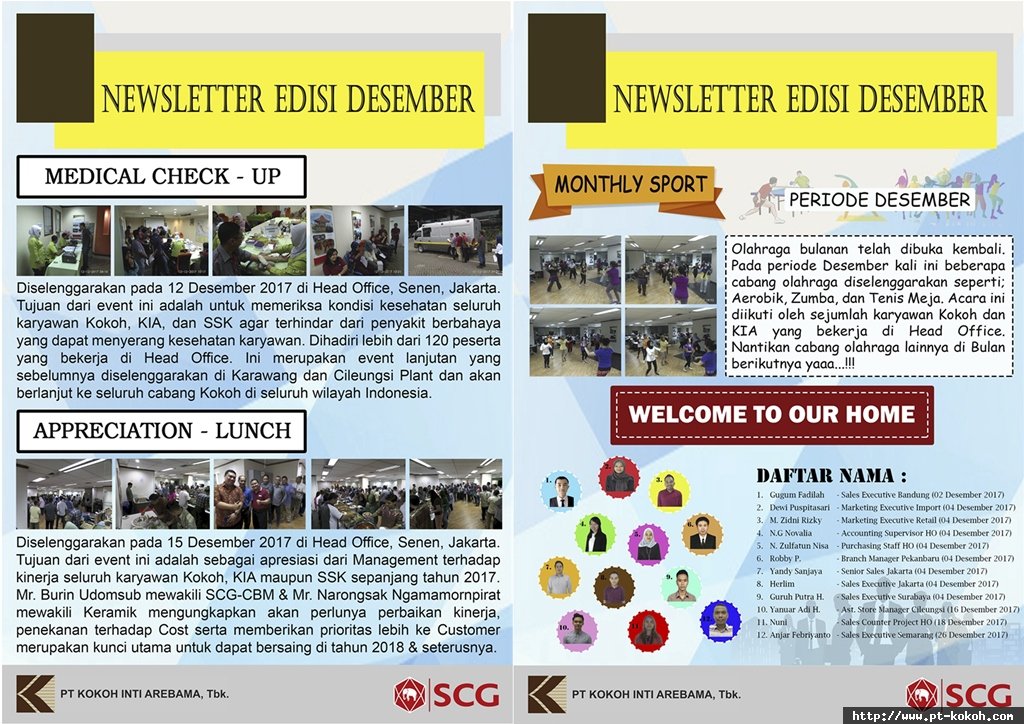 Newsletter Edisi Desember 2017