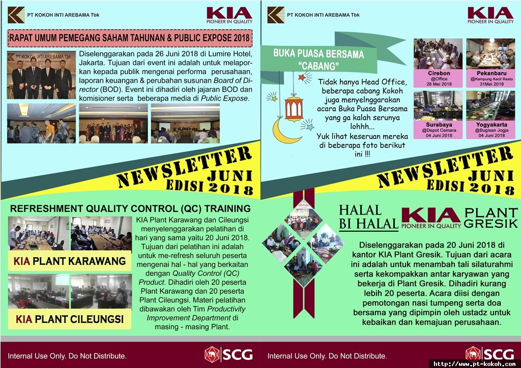 Newsletter Edisi Juni 2018