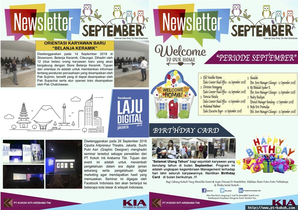 Newsletter Edisi September 2018